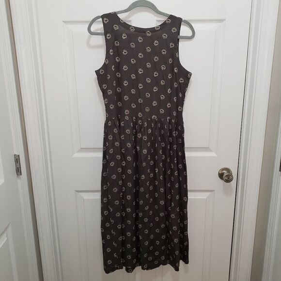 BOMBAY & PAISLEY COTTON BOHEMIAN COTTON MIDI DRESS SIZE SMALL NWOT - Picture 4 of 5